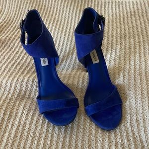 Steve Madden blue heels, size 8.5